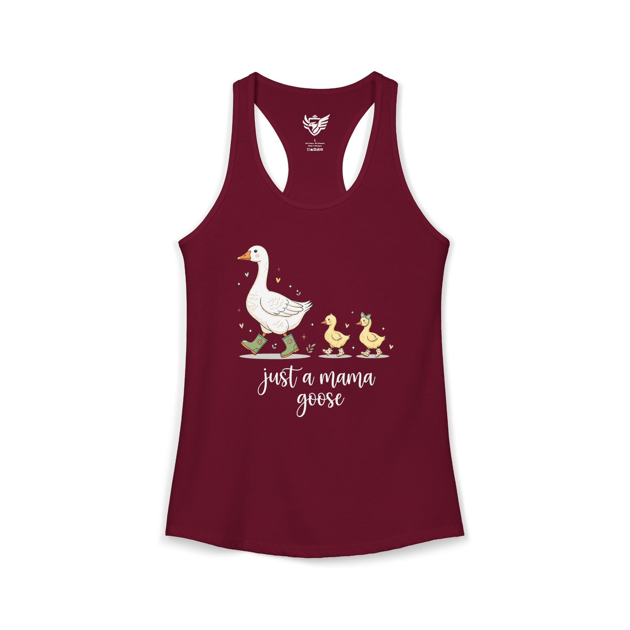 Just A Momma Goose Ideal Racerback Tank