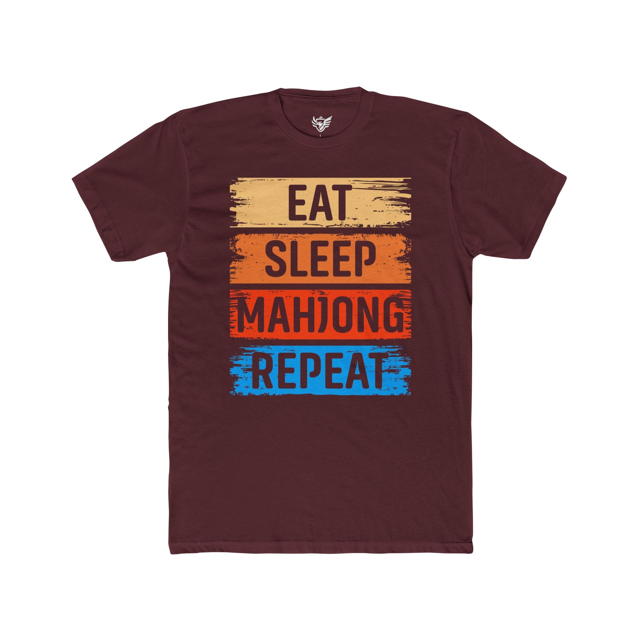Eat Sleep Mahjong Repeat Cotton Crew Tee