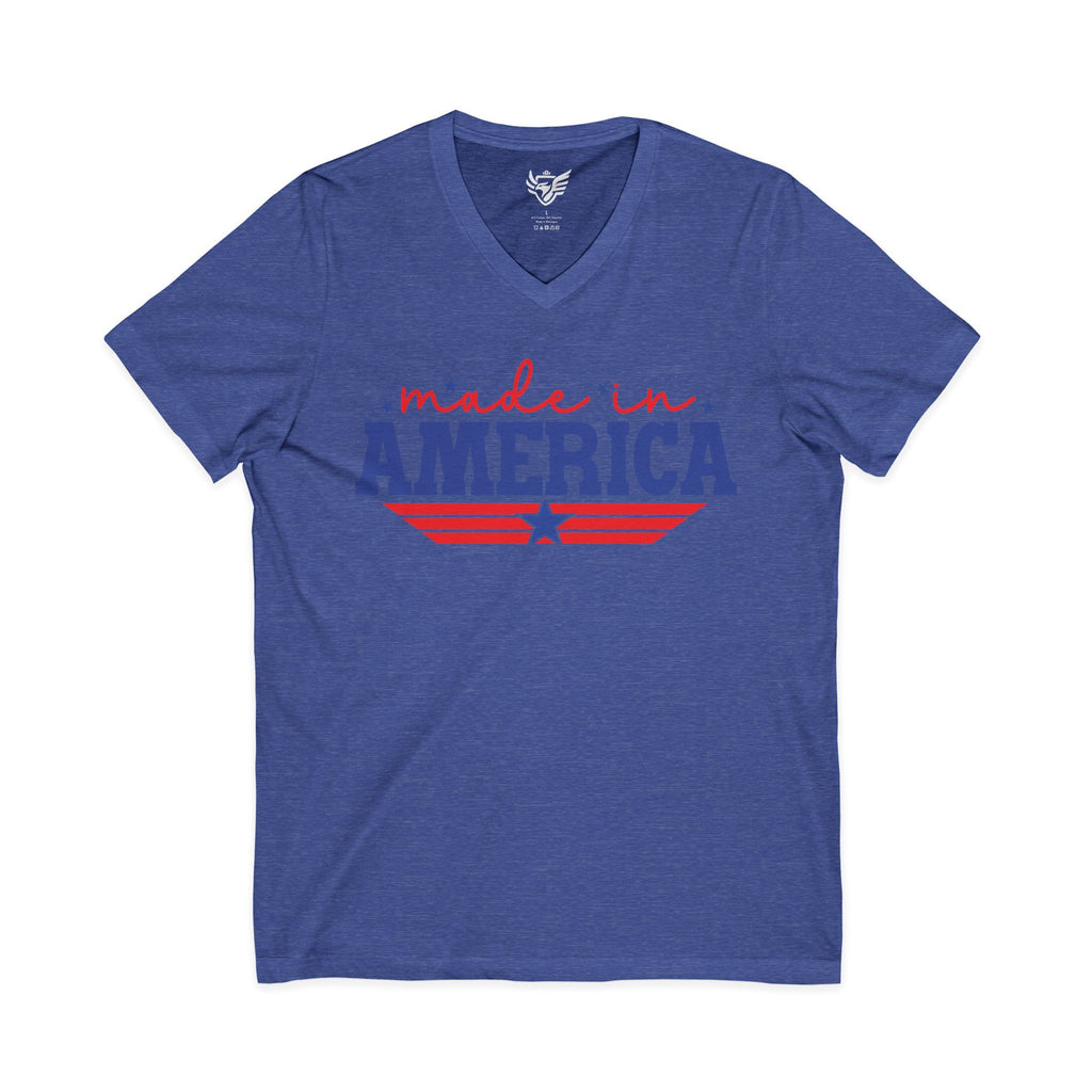 Made In America Jersey Short Sleeve V-Neck Tee