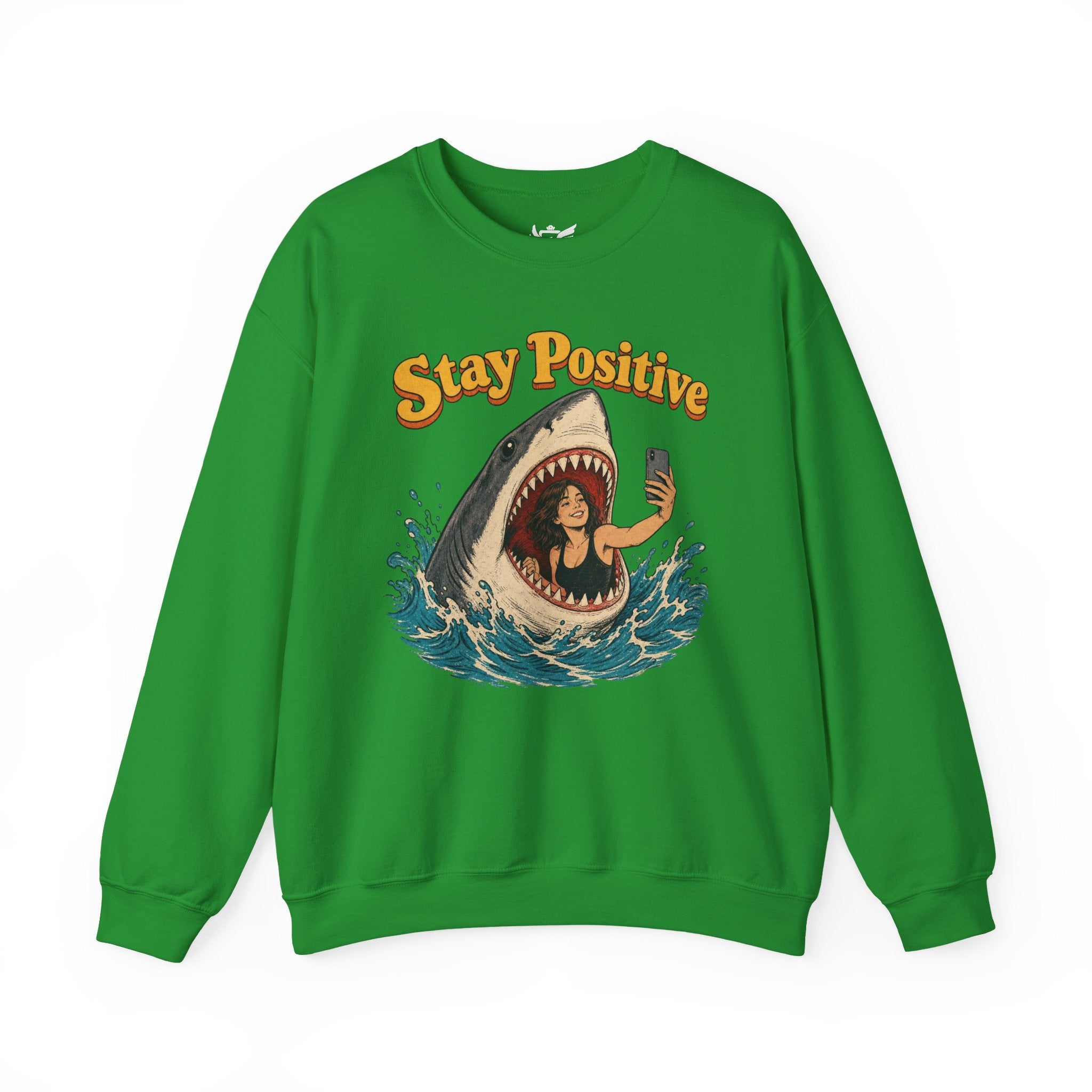 Stay Positive Heavy Blend™ Crewneck Sweatshirt