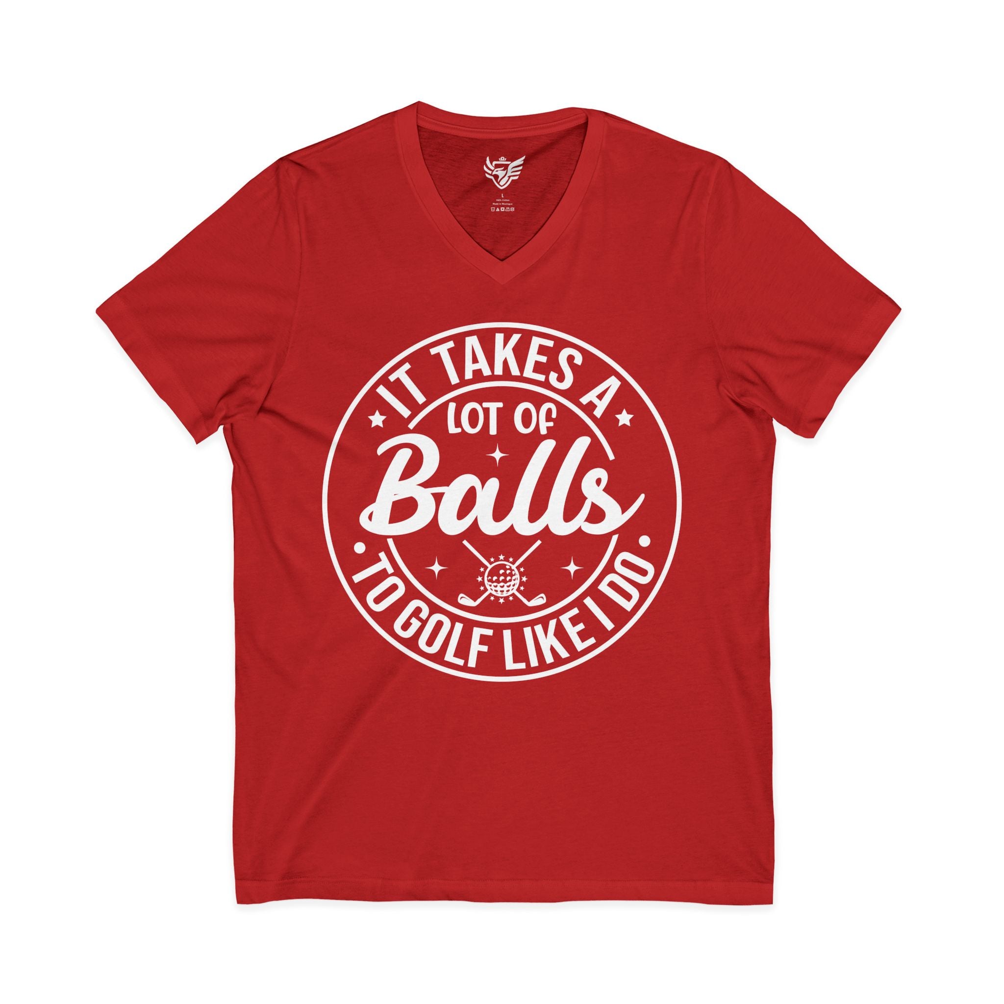 Golf Like I Do Jersey Short Sleeve V-Neck Tee