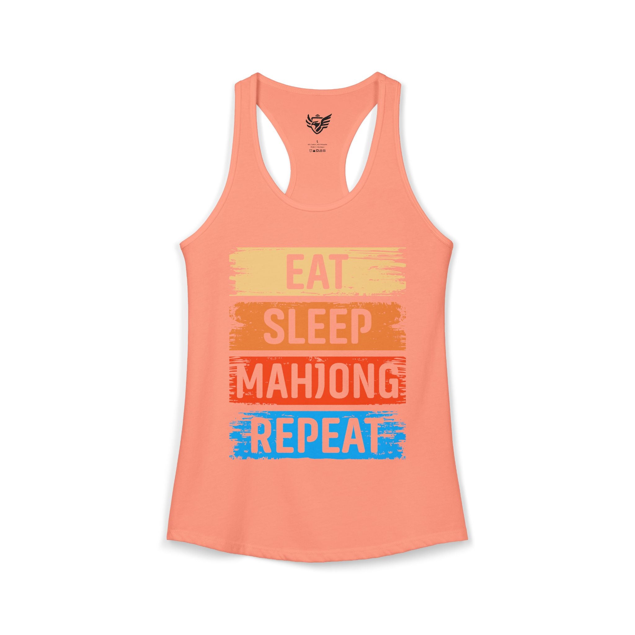 Eat Sleep Mahjong Repeat Ideal Racerback Tank