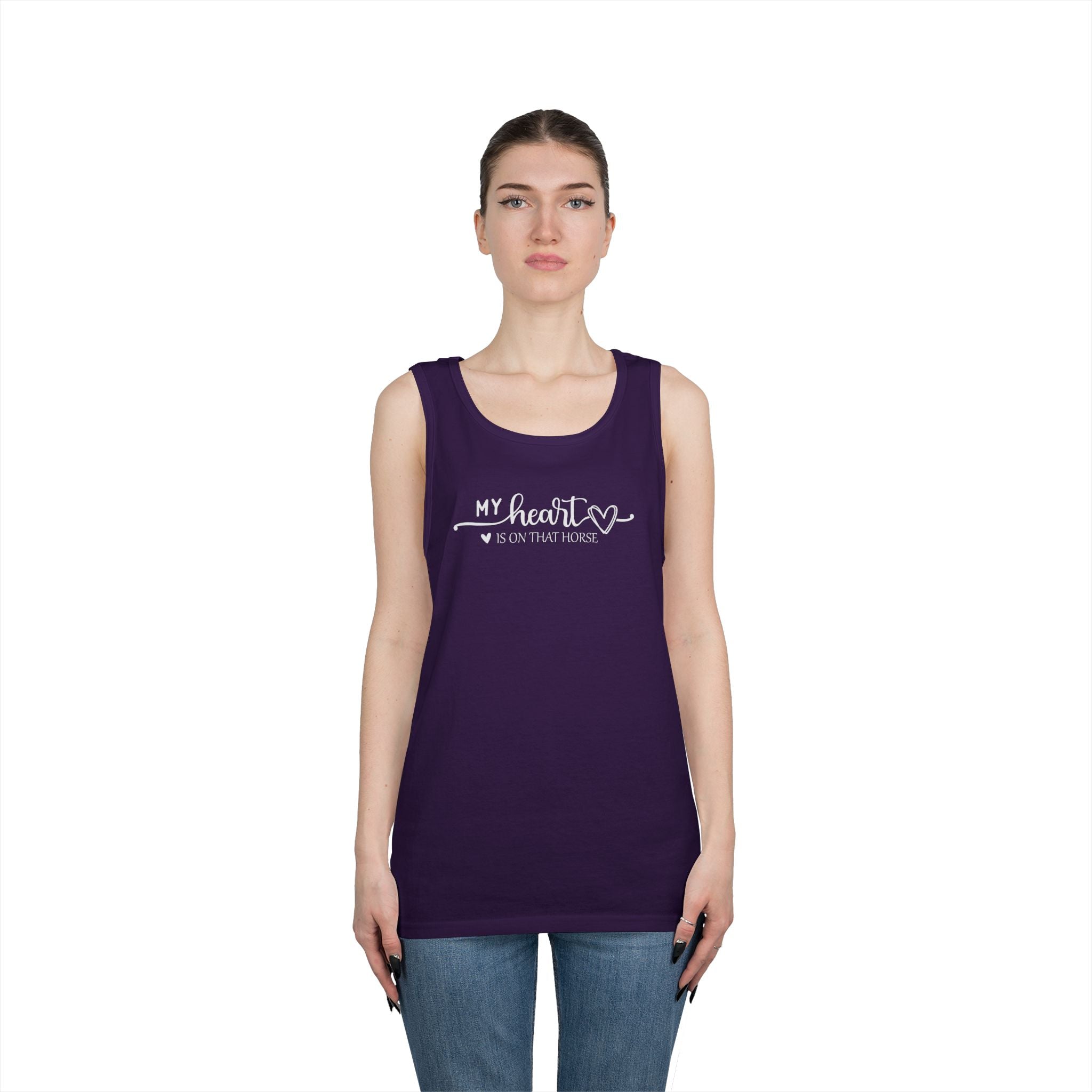 Heart on Horse Heavy Cotton Tank Top