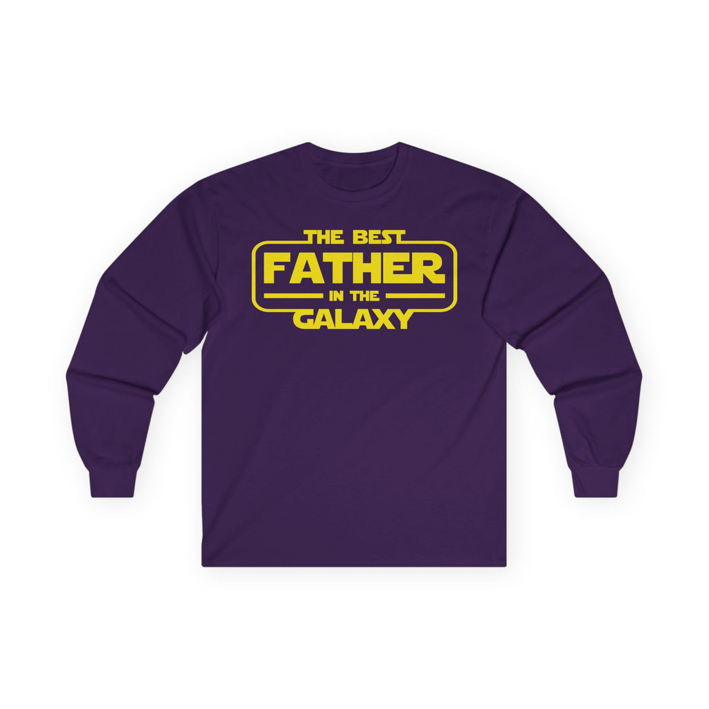 The Best Father In The Galaxy Cotton Long Sleeve Tee