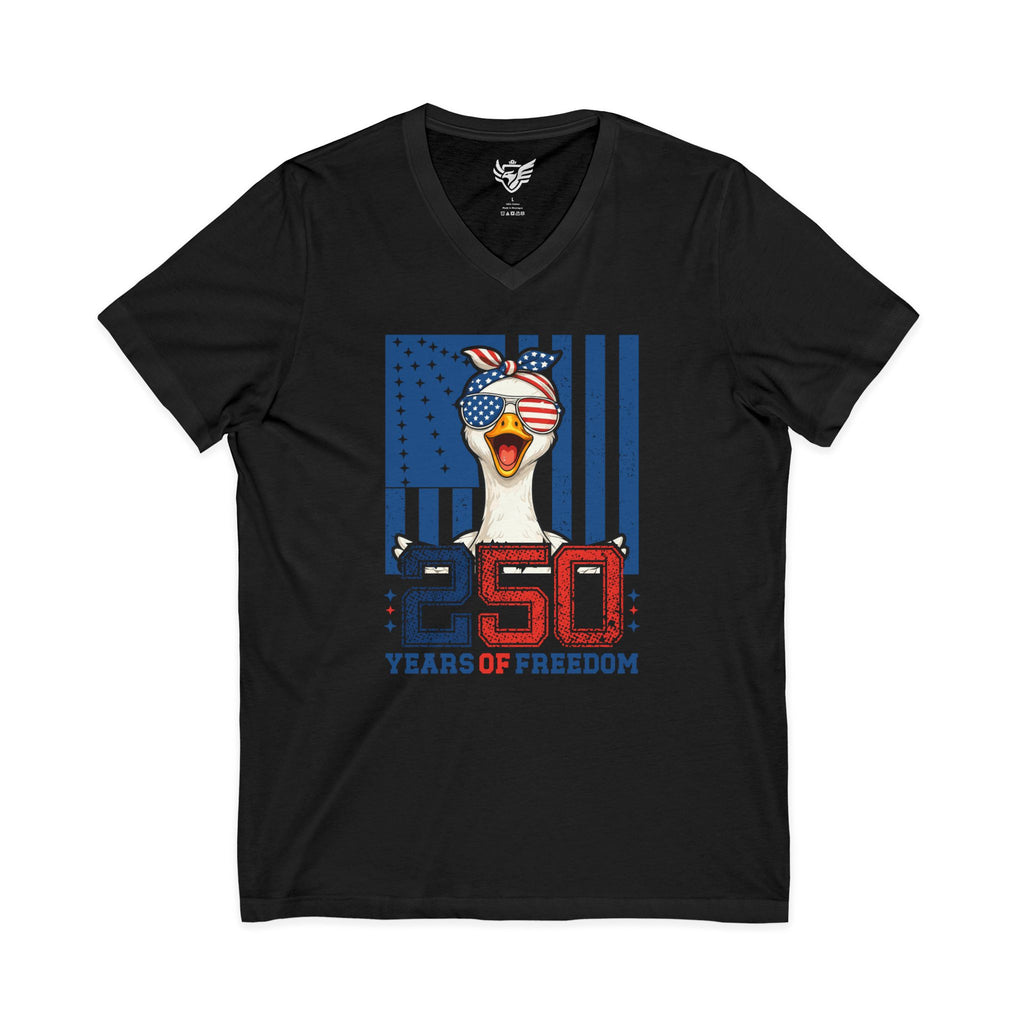 Celebration Goose Jersey Short Sleeve V-Neck Tee
