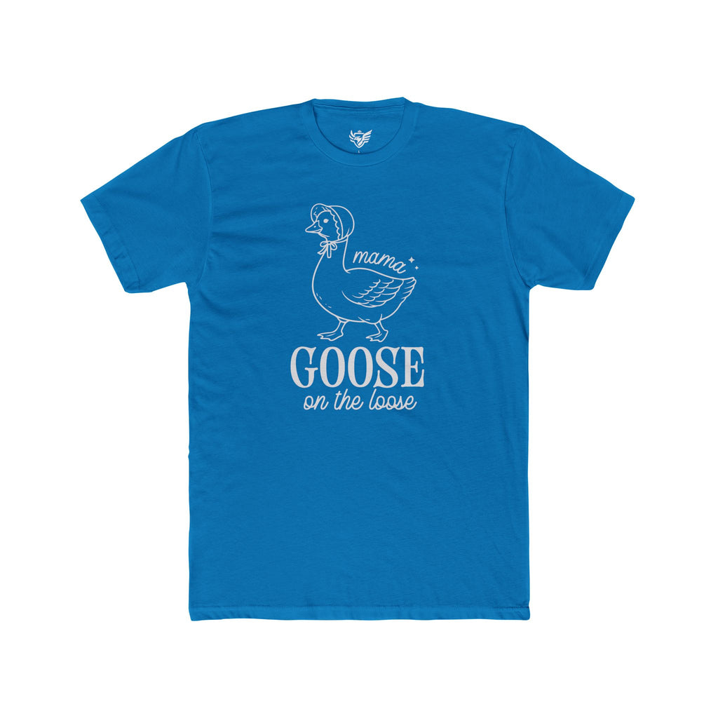 Mama Goose On The Loose Cotton Crew Tee