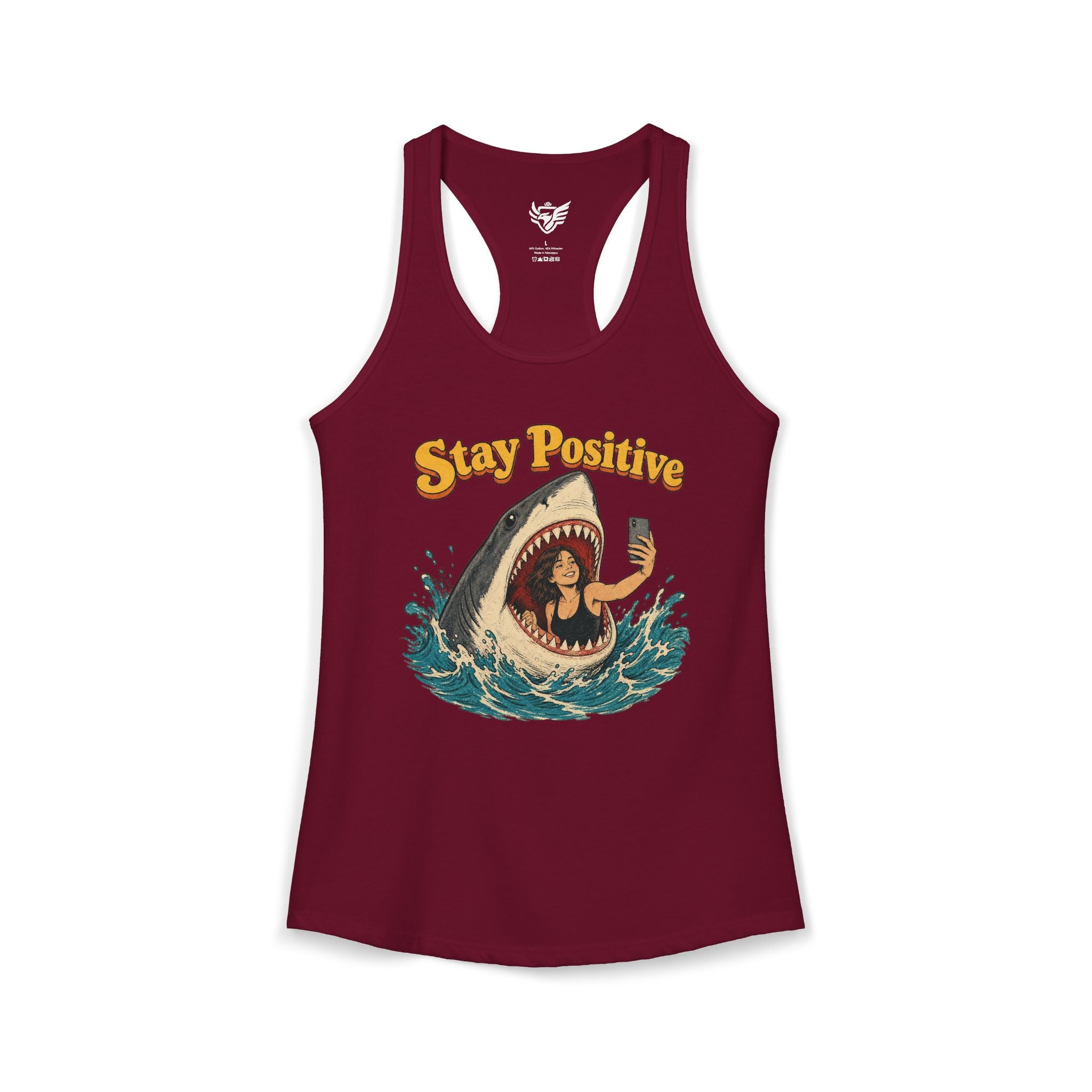 Stay Positive Ideal Racerback Tank