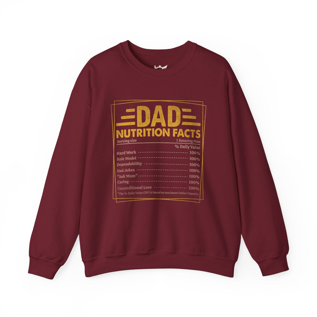 Dad Nutrition Facts Heavy Blend™ Crewneck Sweatshirt