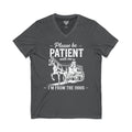 Patience Please Jersey Short Sleeve V-Neck Tee