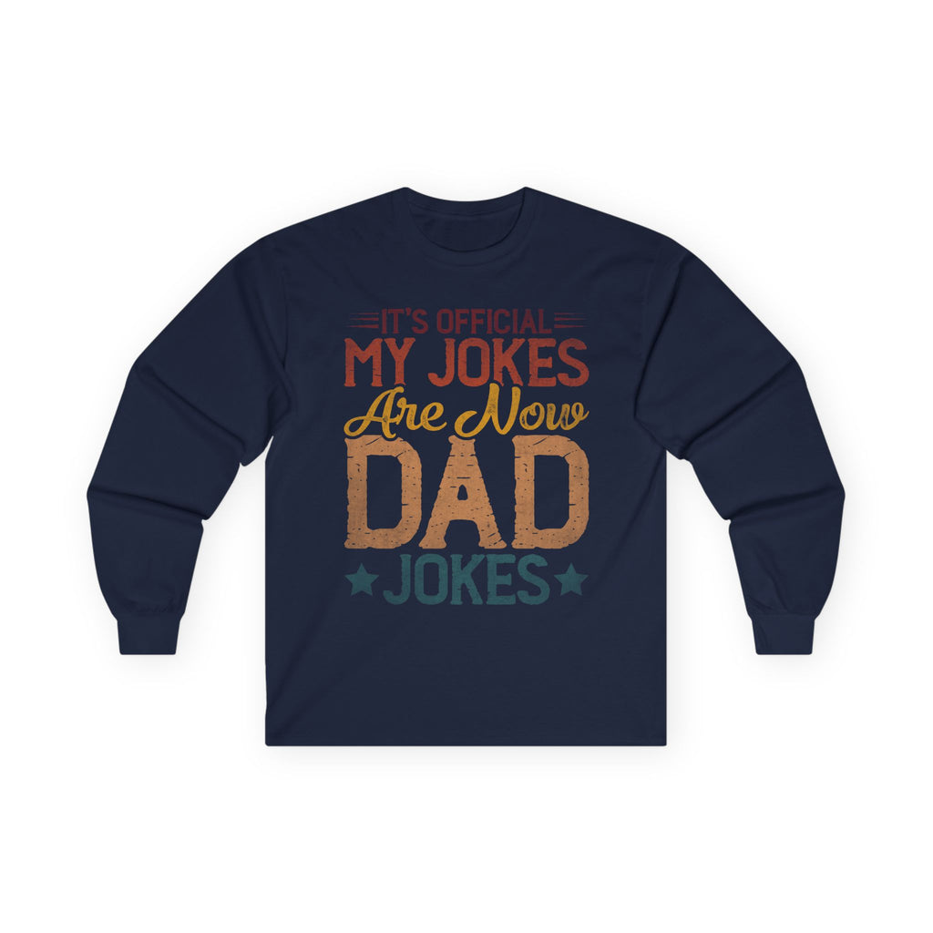 Dad Jokes Cotton Long Sleeve Tee