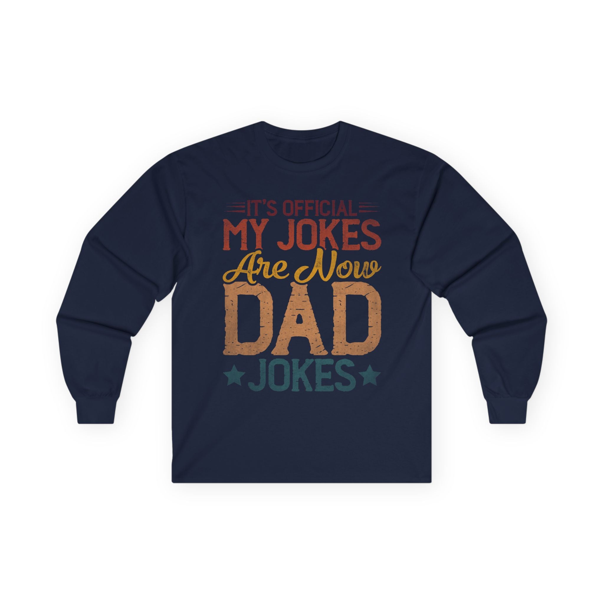 Dad Jokes Cotton Long Sleeve Tee