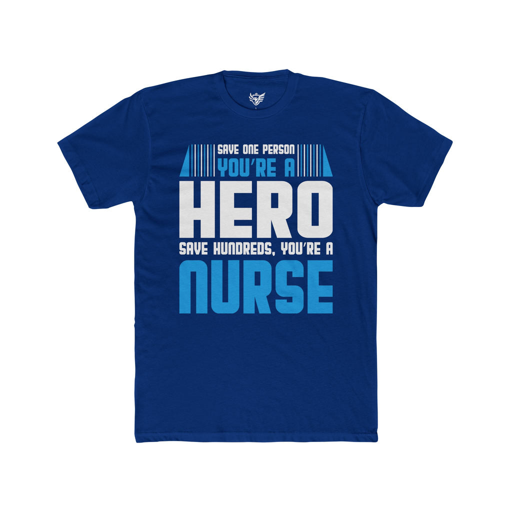 Nurses Are Heroes Cotton Crew Tee