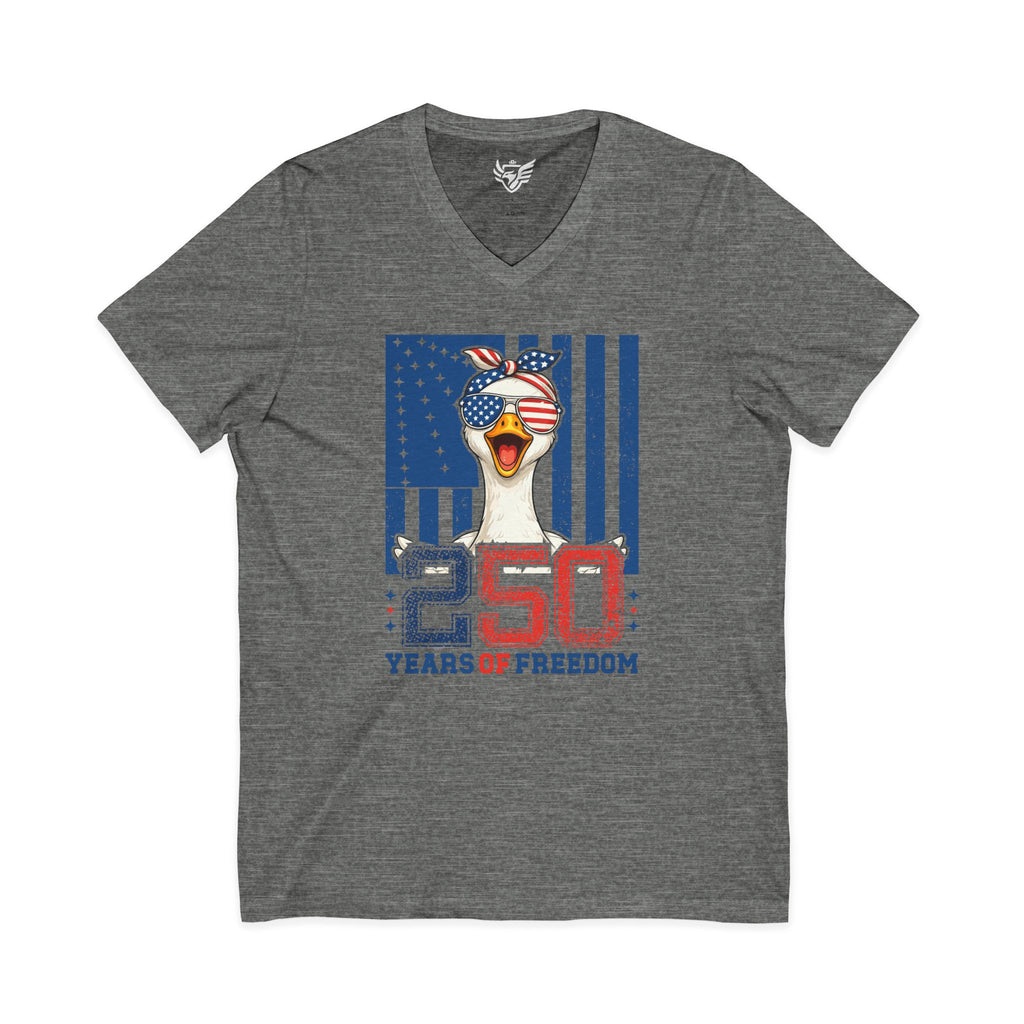 Celebration Goose Jersey Short Sleeve V-Neck Tee