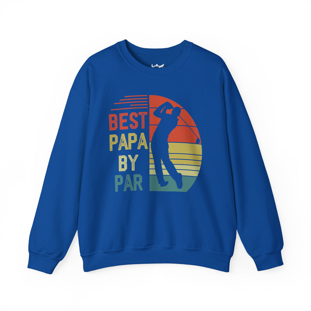 Best Papa By Par Heavy Blend™ Crewneck Sweatshirt