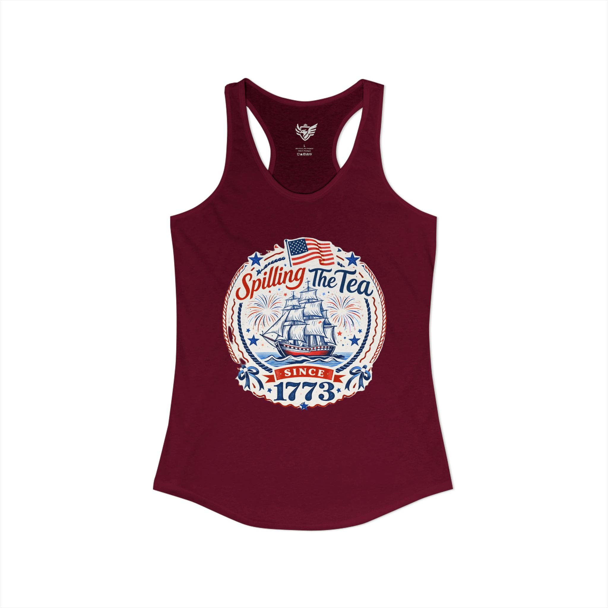 Spilling The Tea Ideal Racerback Tank