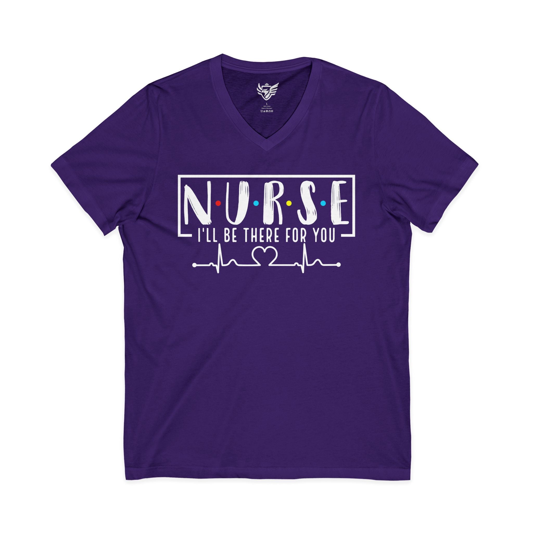 Friend's Theme Nurse Jersey Short Sleeve V-Neck Tee