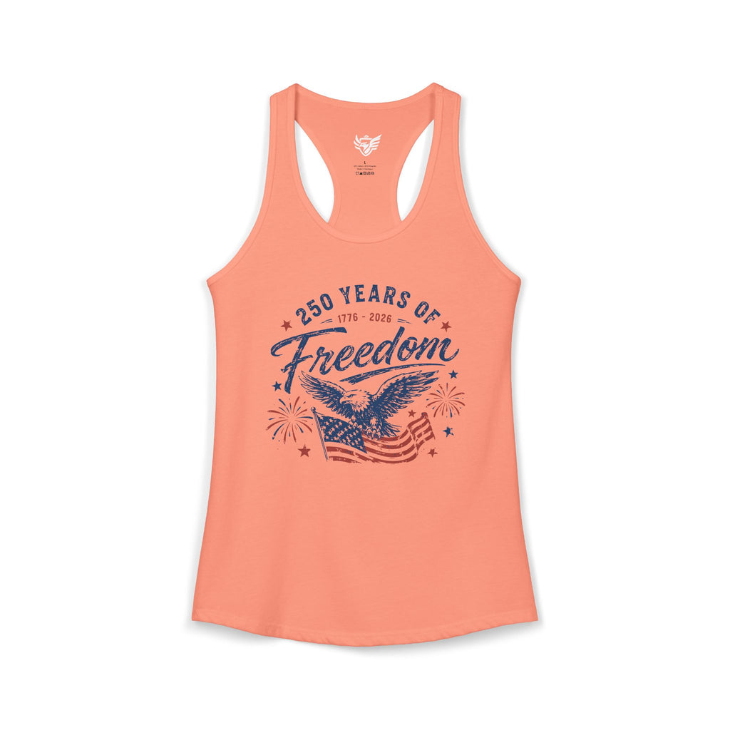 250 Years of Freedom Ideal Racerback Tank