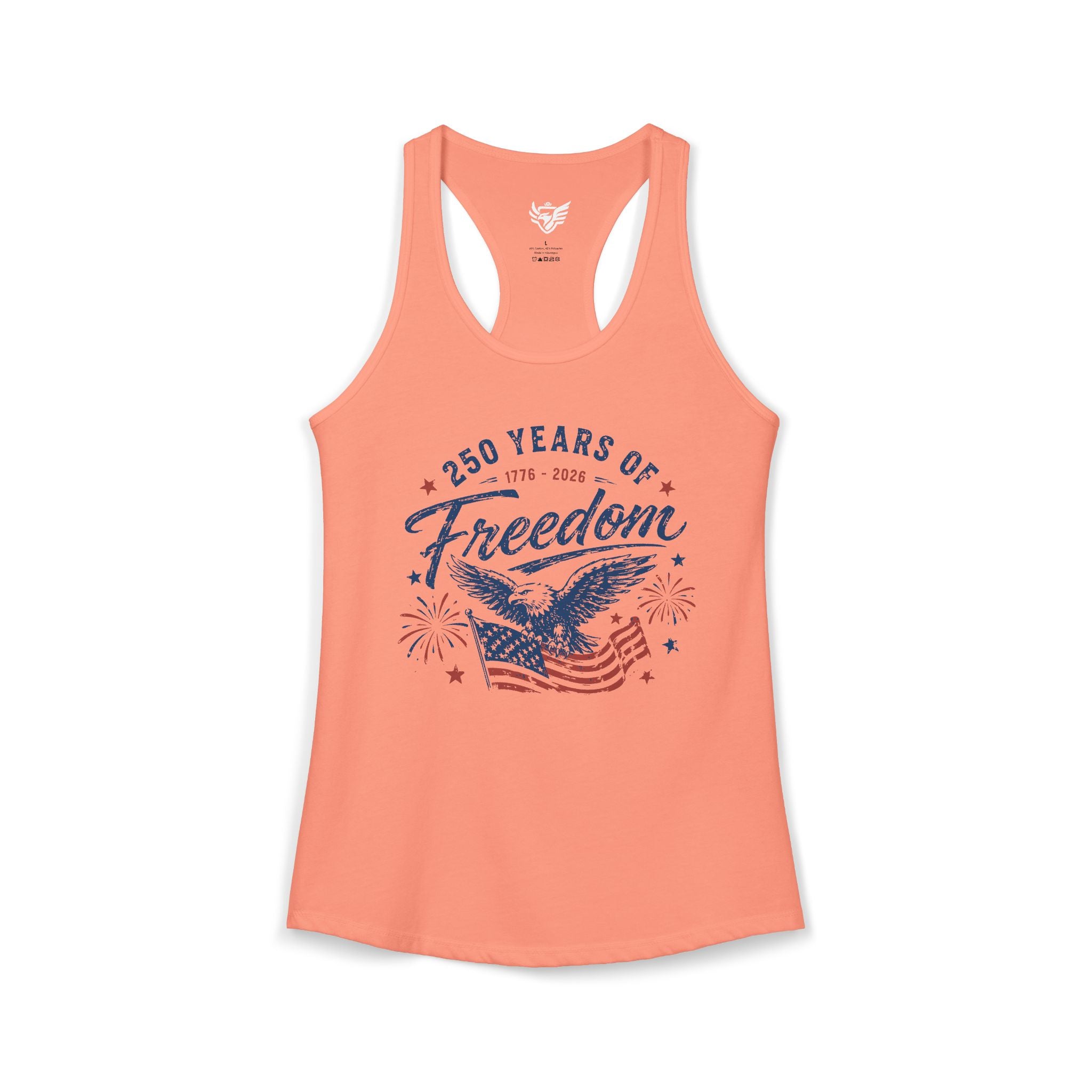 250 Years of Freedom Ideal Racerback Tank