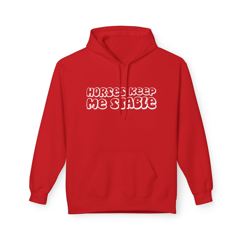 Horses Keep Me Stable Midweight Softstyle Fleece Hoodie