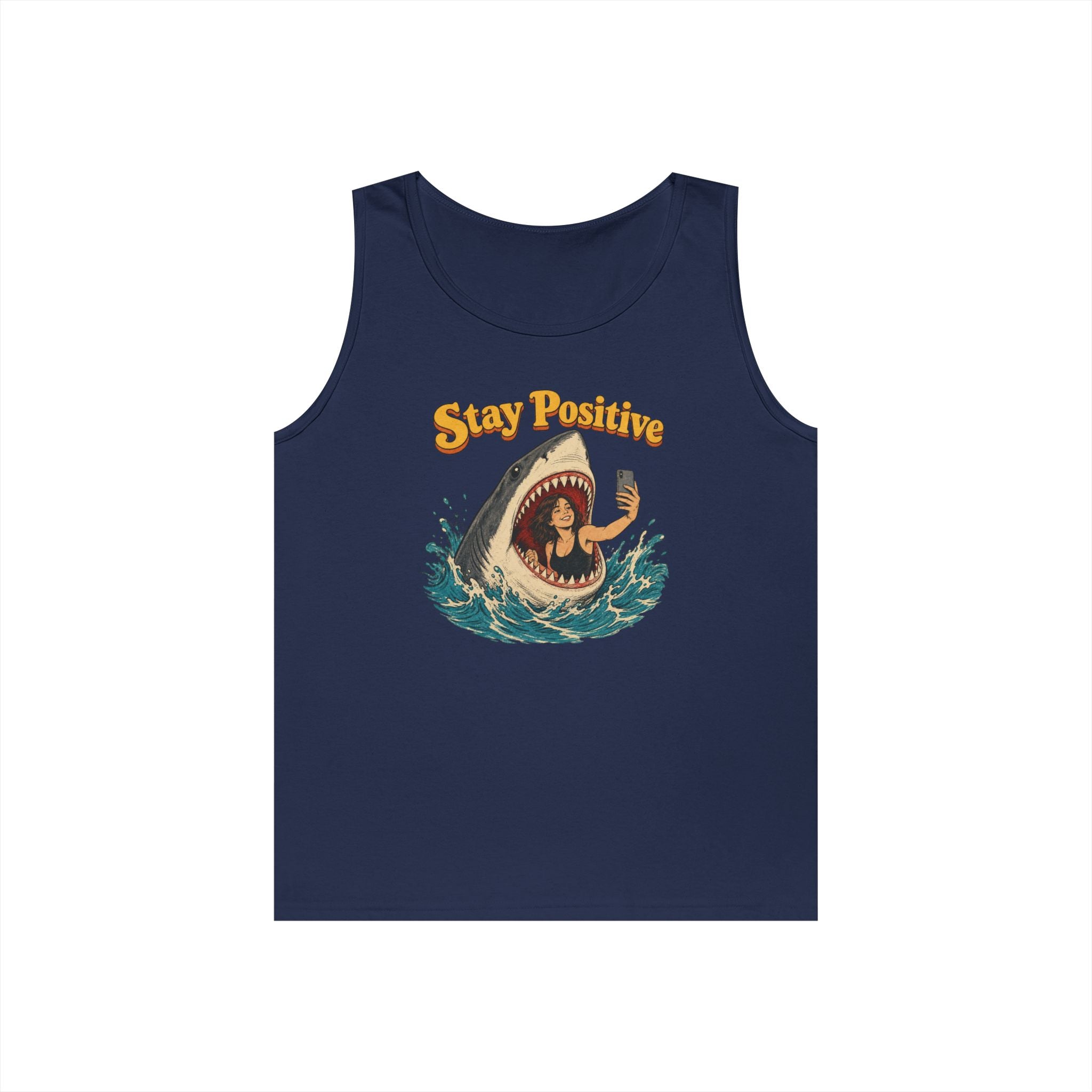 Stay Positive Heavy Cotton Tank Top
