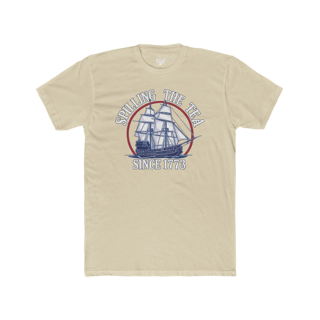 Spilling The Tea Cotton Crew Tee