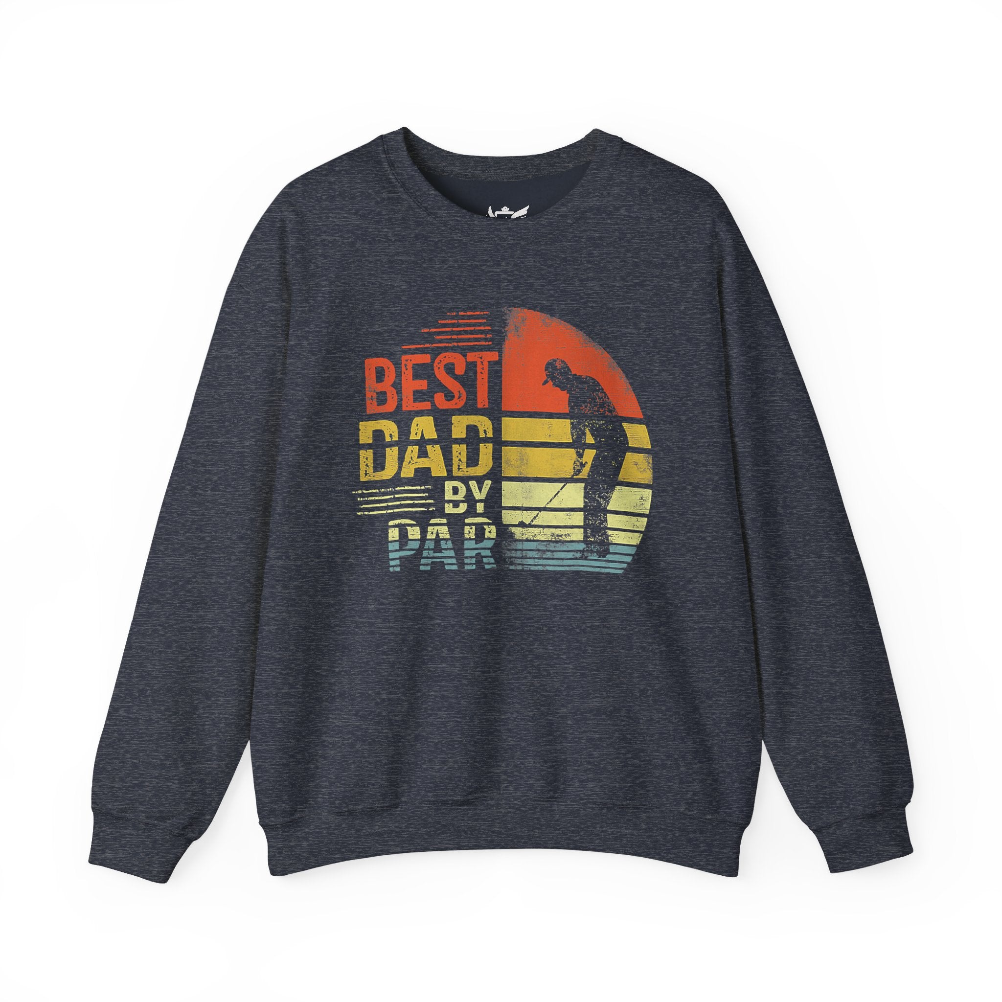 Best Dad By Par Heavy Blend™ Crewneck Sweatshirt