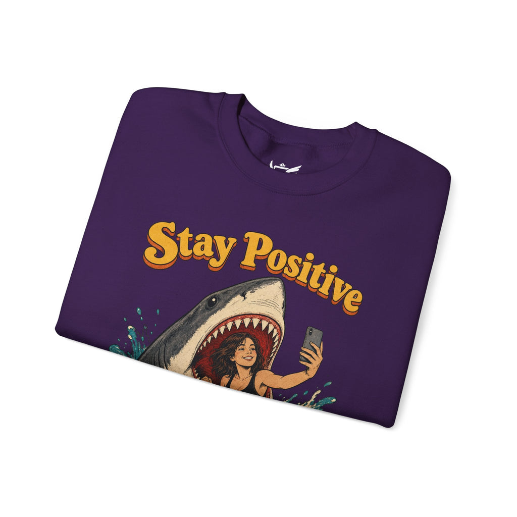 Stay Positive Heavy Blend™ Crewneck Sweatshirt