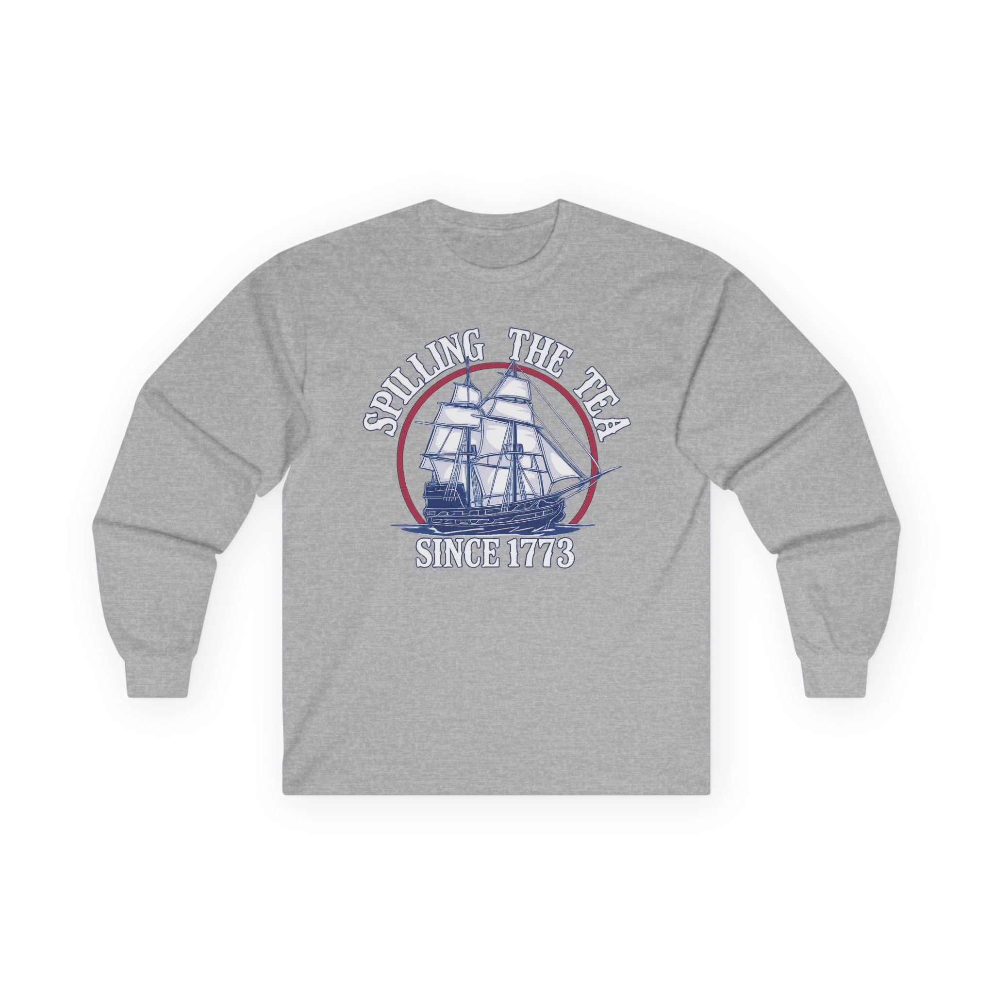 Spilling The Tea Cotton Long Sleeve Tee