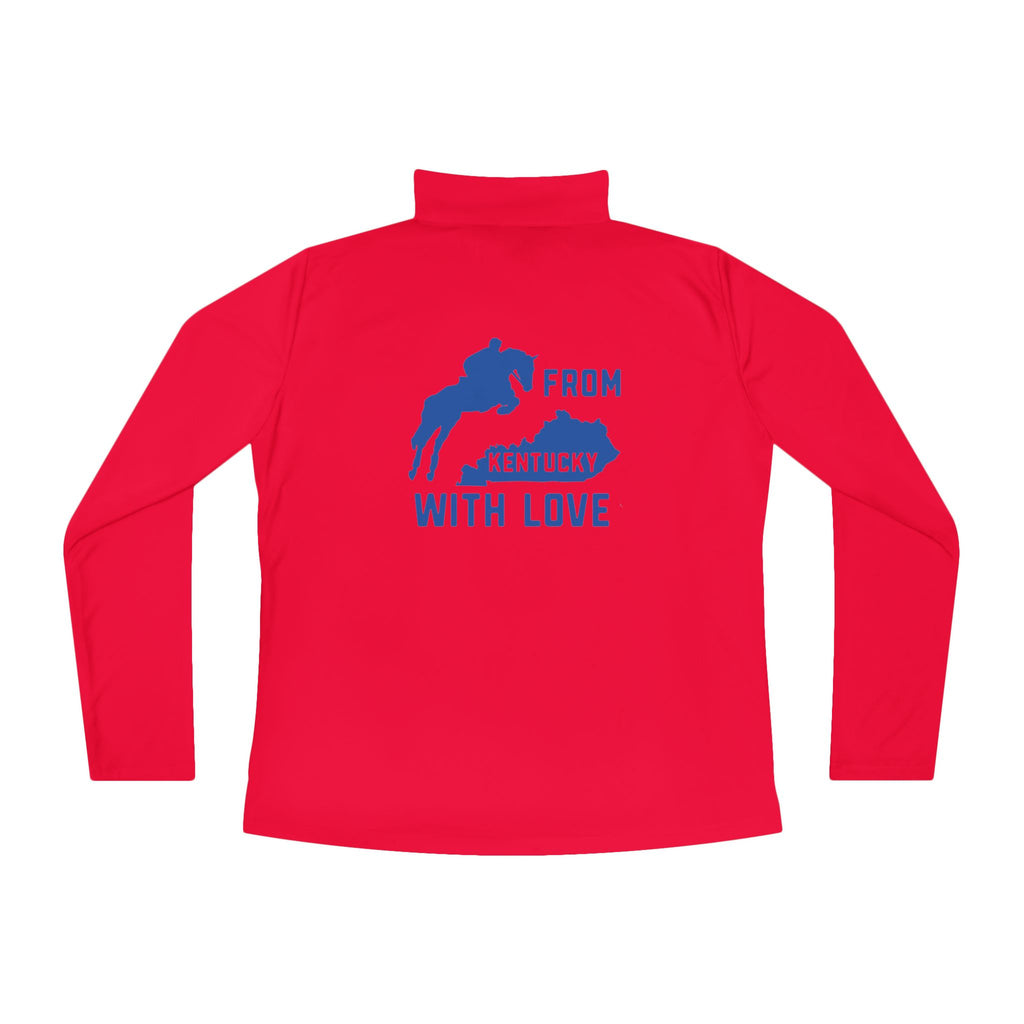 Ladies KY with Love Quarter-Zip Pullover
