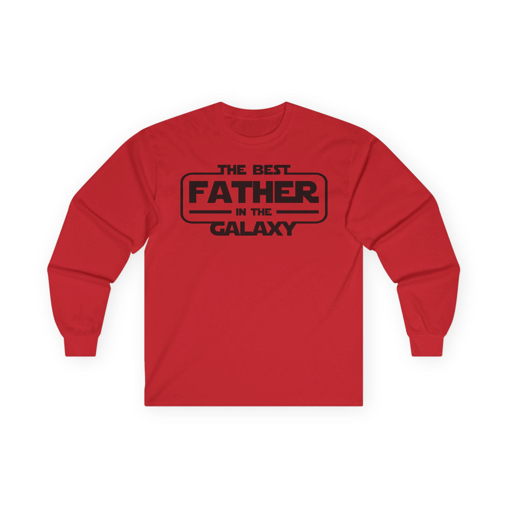 The Best Father In The Galaxy Cotton Long Sleeve Tee