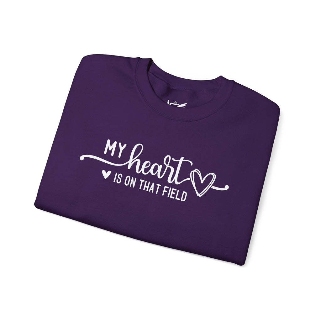 My Heart is on that Field Heavy Blend™ Crewneck Sweatshirt