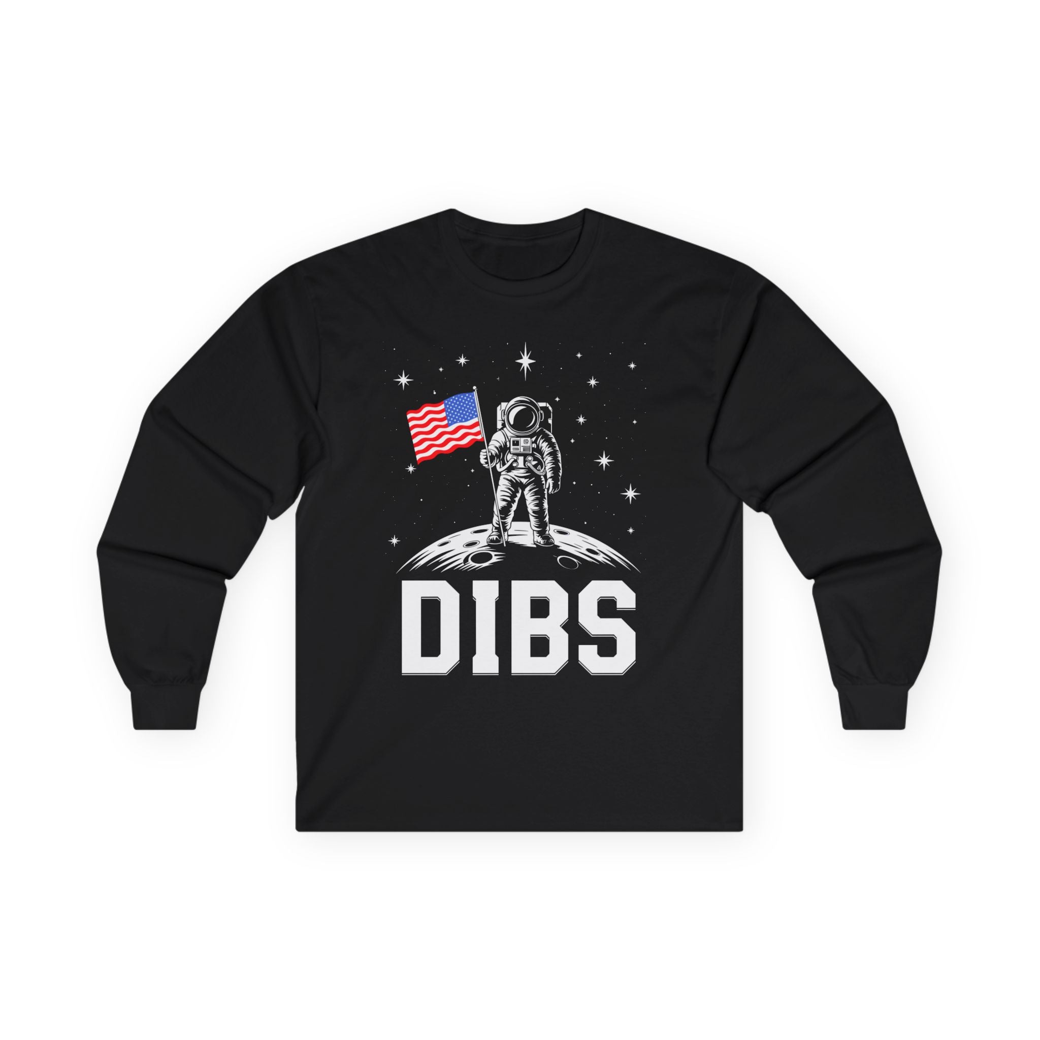 DIBS on the Moon Cotton Long Sleeve Tee