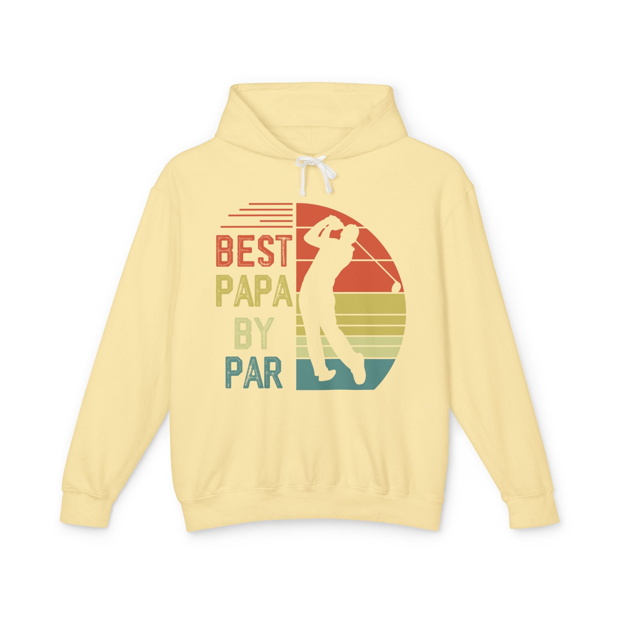 Best Papa By Par Lightweight Hooded Sweatshirt