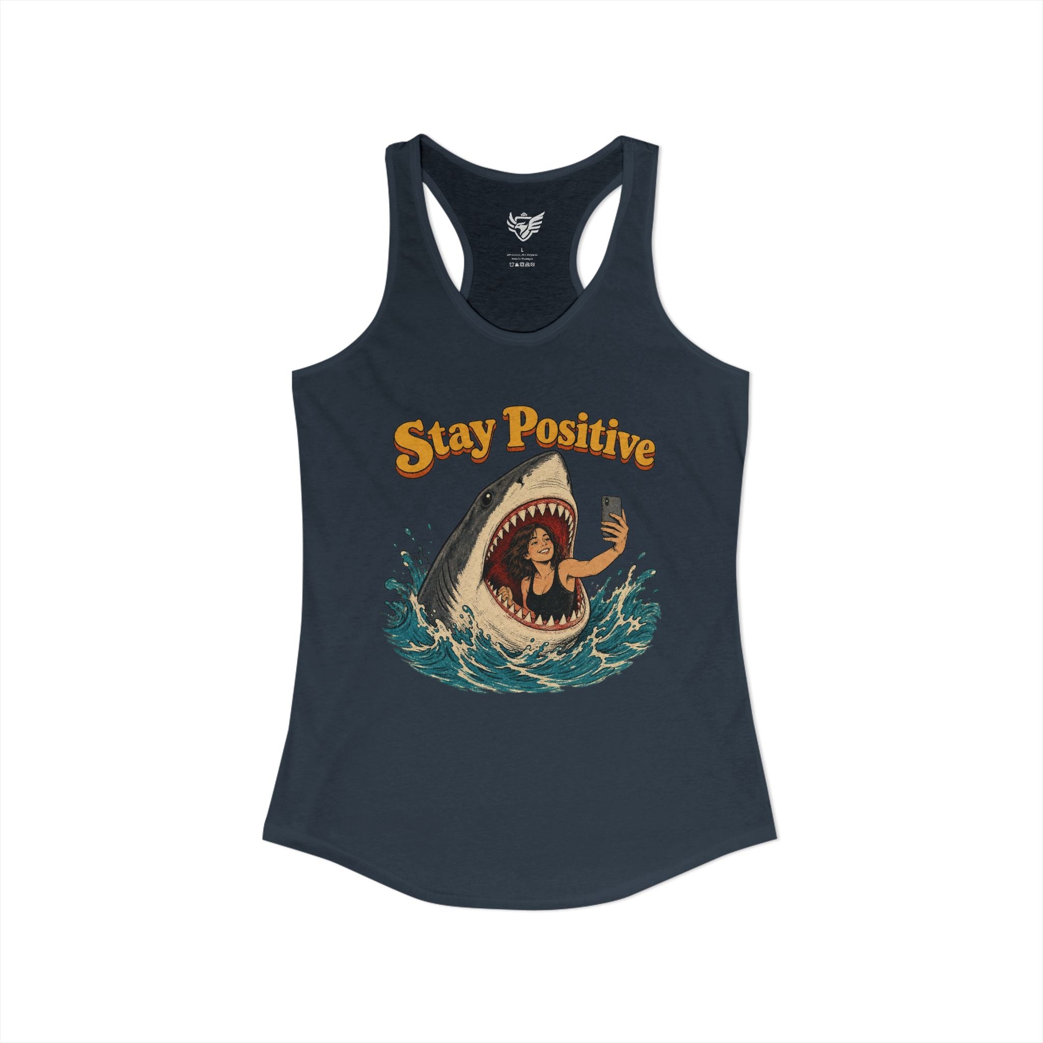 Stay Positive Ideal Racerback Tank