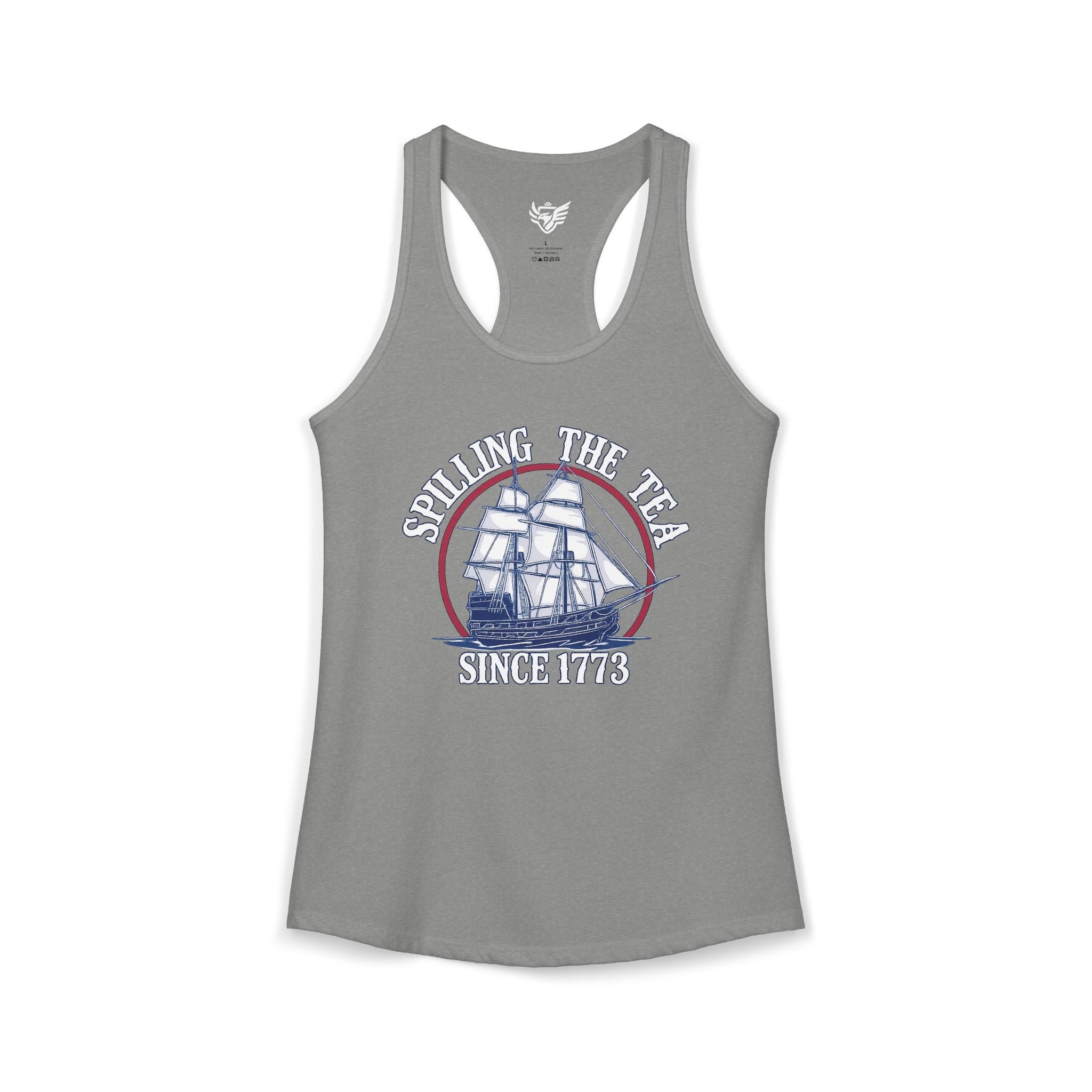 Spilling The Tea Ideal Racerback Tank