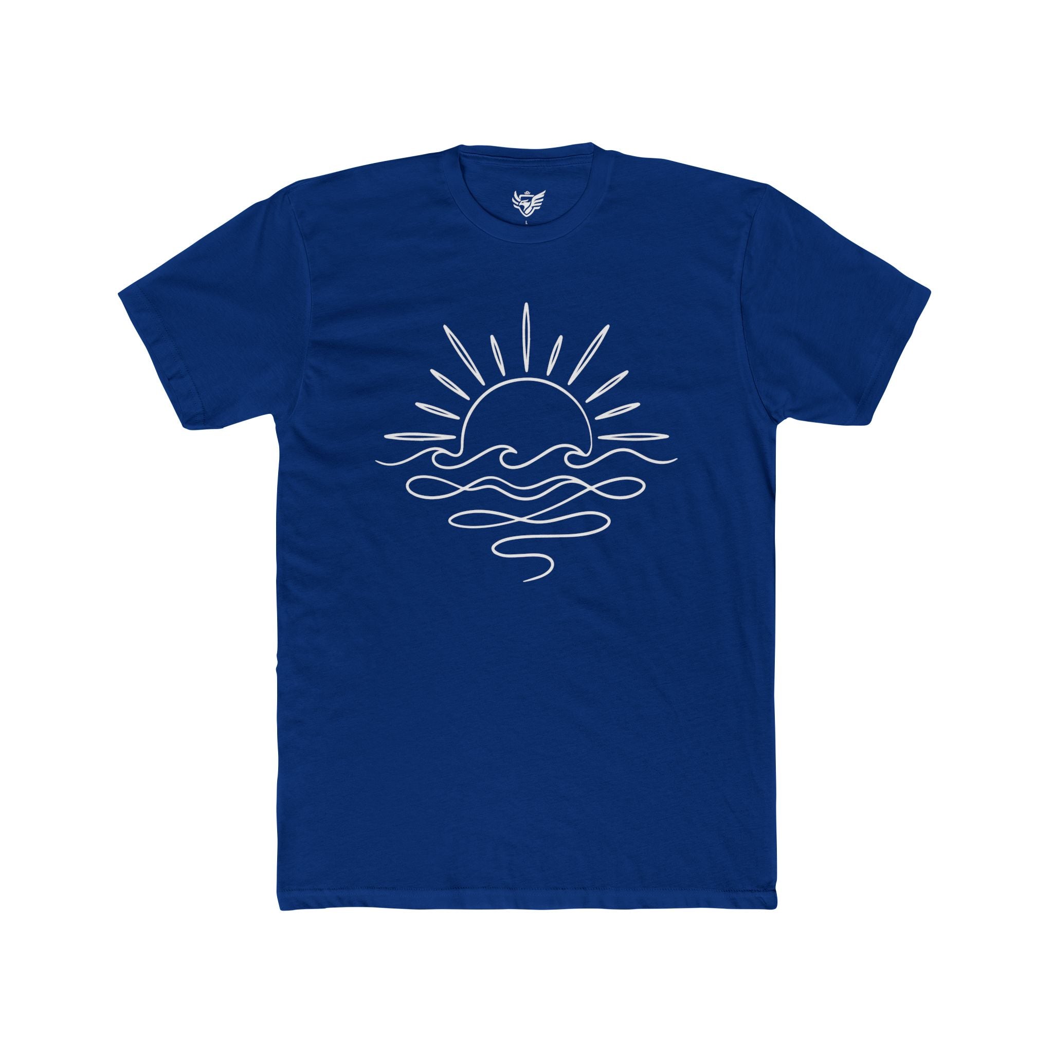 Sunny Sea Cotton Crew Tee