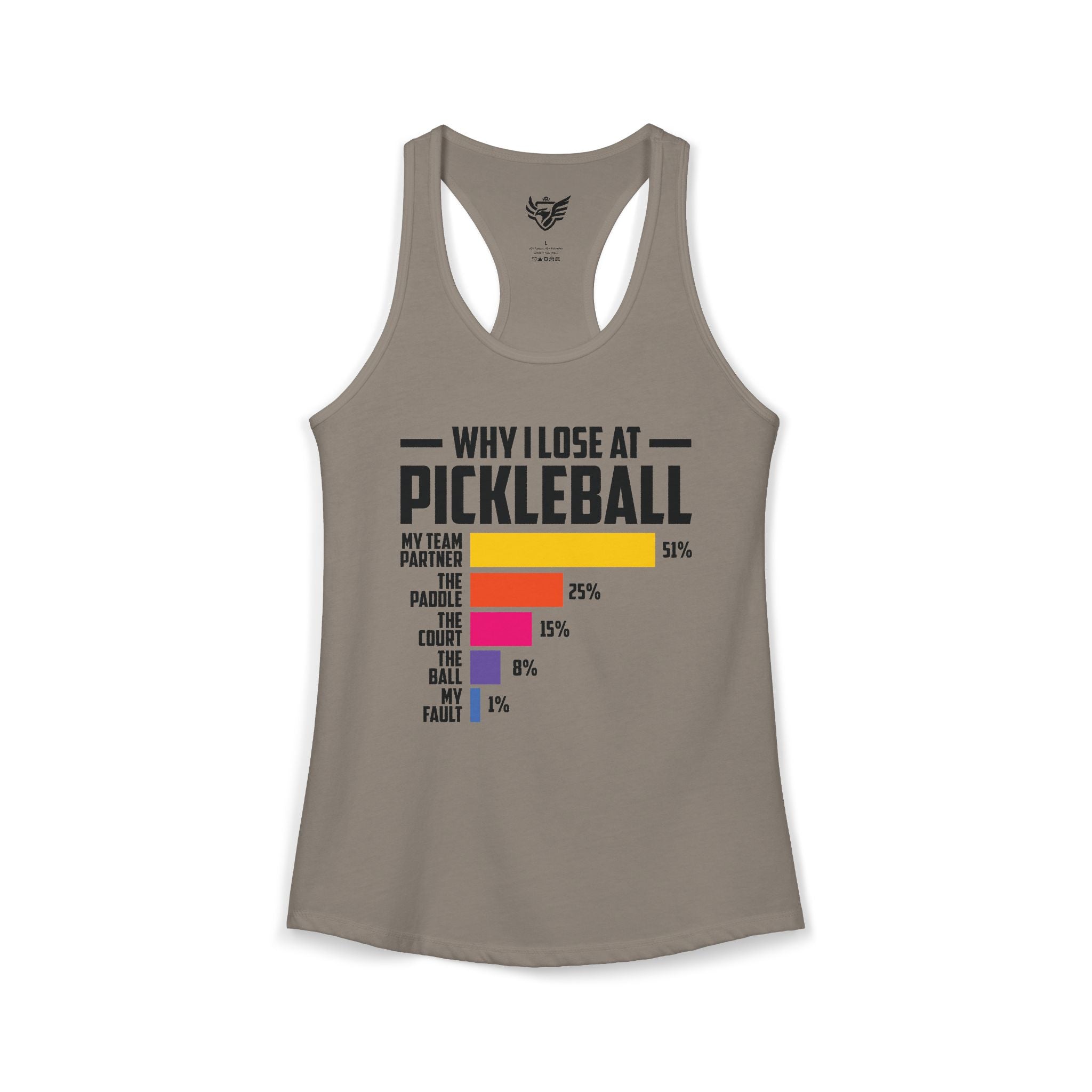 Why I Lose At Pickleball Ideal Racerback Tank
