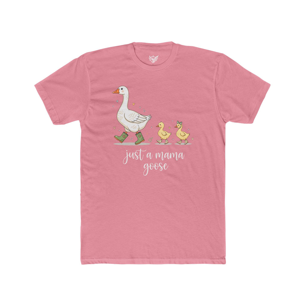 Just A Momma Goose Cotton Crew Tee