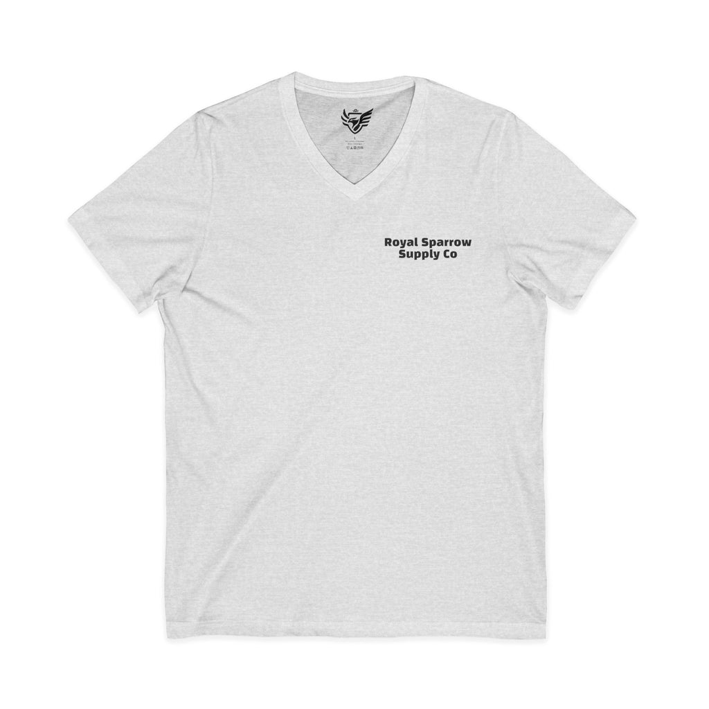 Royal Sparrow Jersey Short Sleeve V-Neck Tee