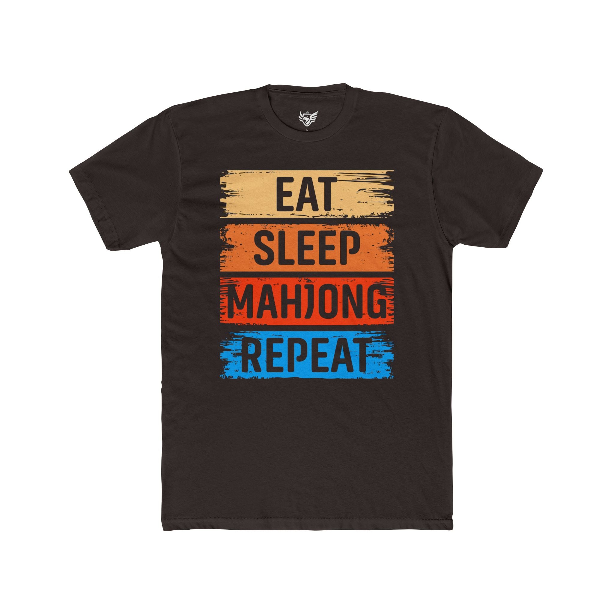 Eat Sleep Mahjong Repeat Cotton Crew Tee