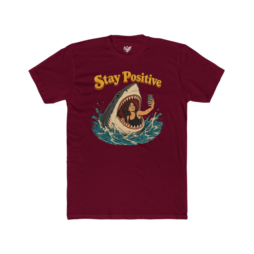 Stay Positive Cotton Crew Tee