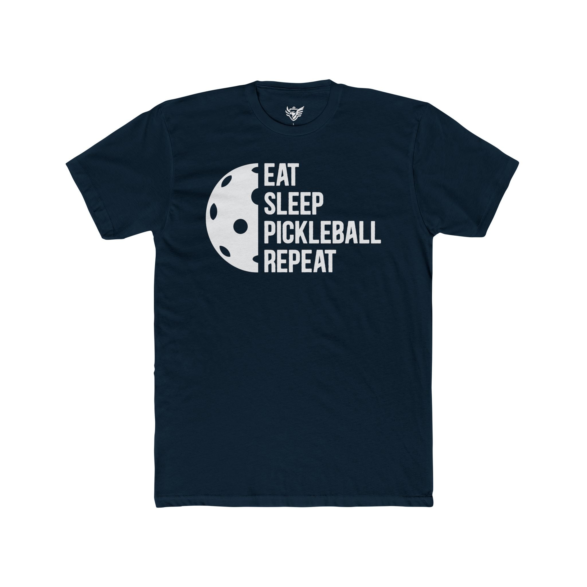 Eat Sleep Pickleball Repeat Cotton Crew Tee