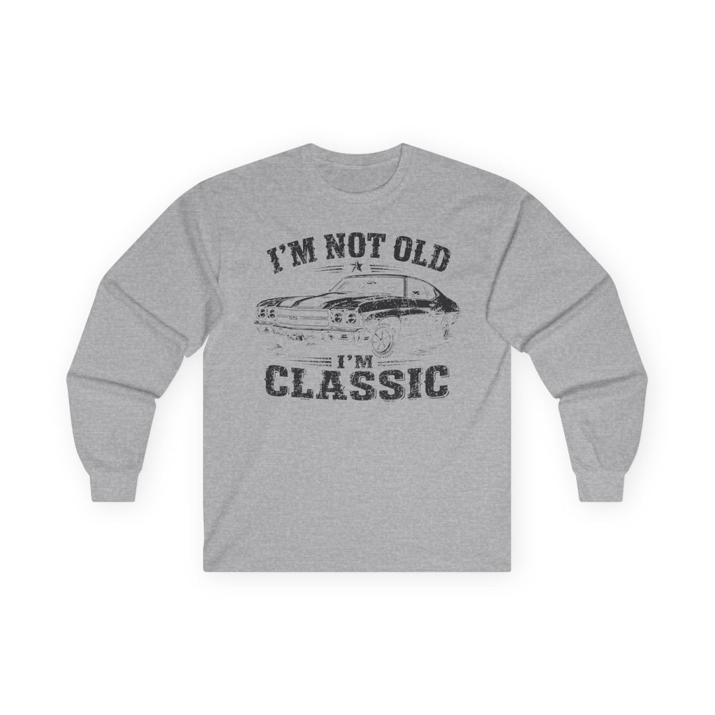 Not Old, Classic Cotton Long Sleeve Tee