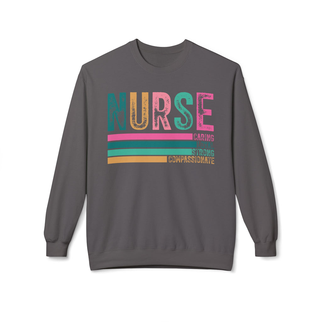 Nurse Midweight Softstyle Fleece Crewneck Sweatshirt