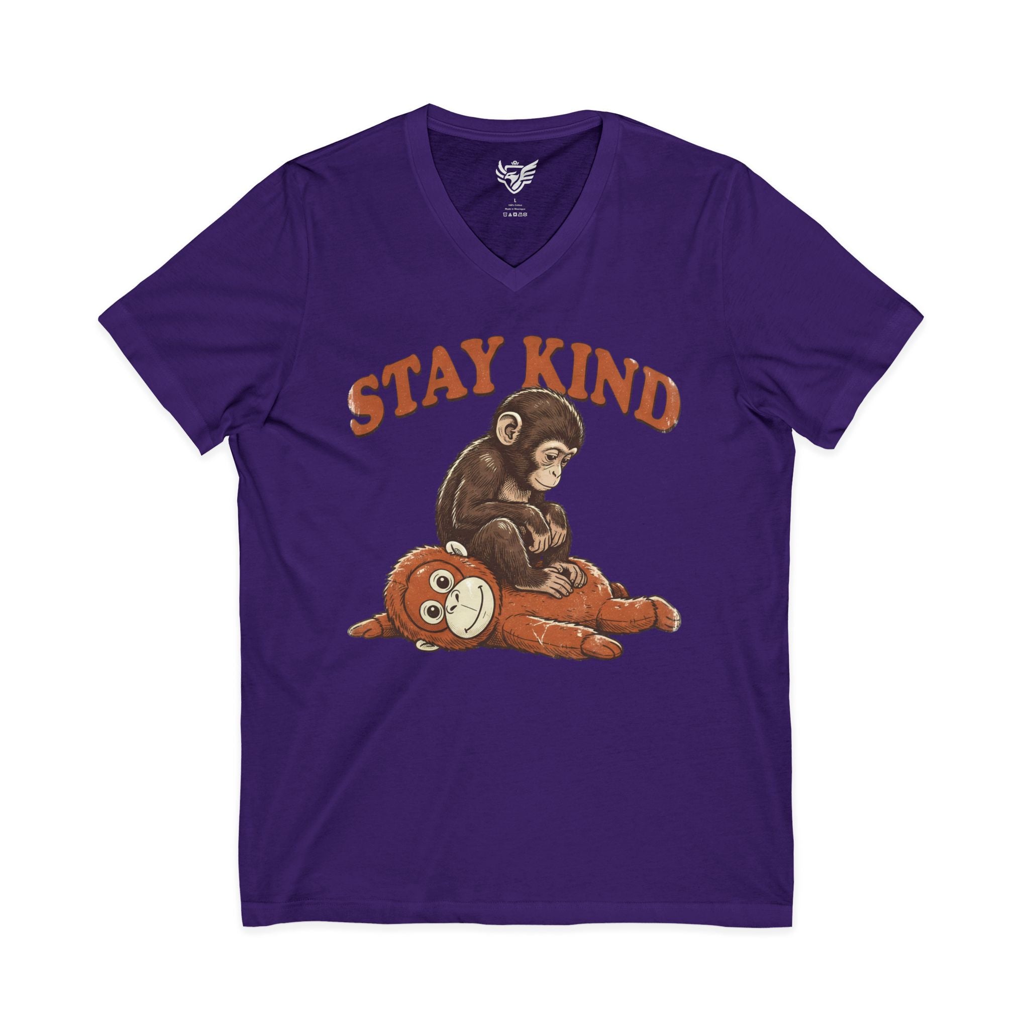 Stay Kind Jersey Short Sleeve V-Neck Tee