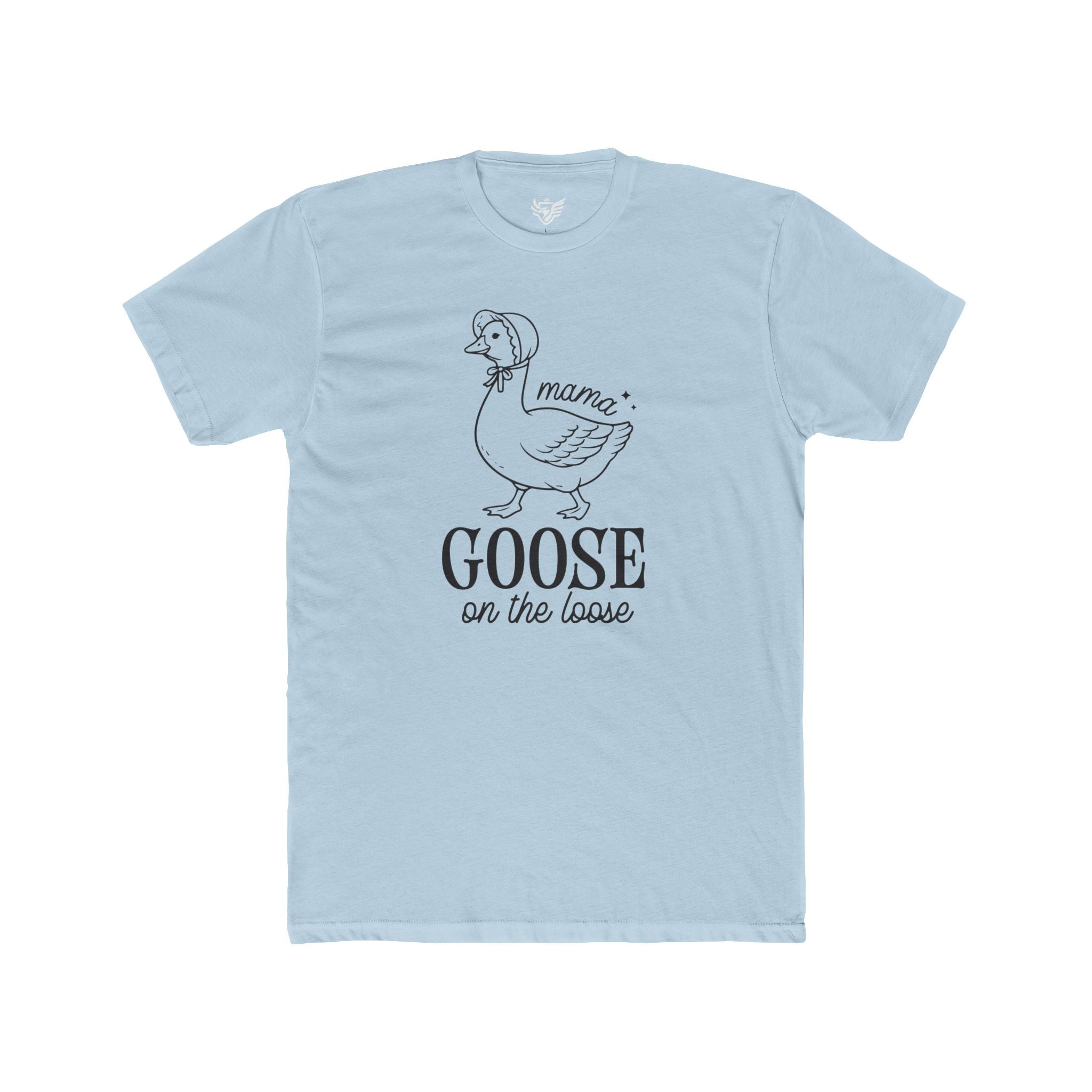 Mama Goose On The Loose Cotton Crew Tee
