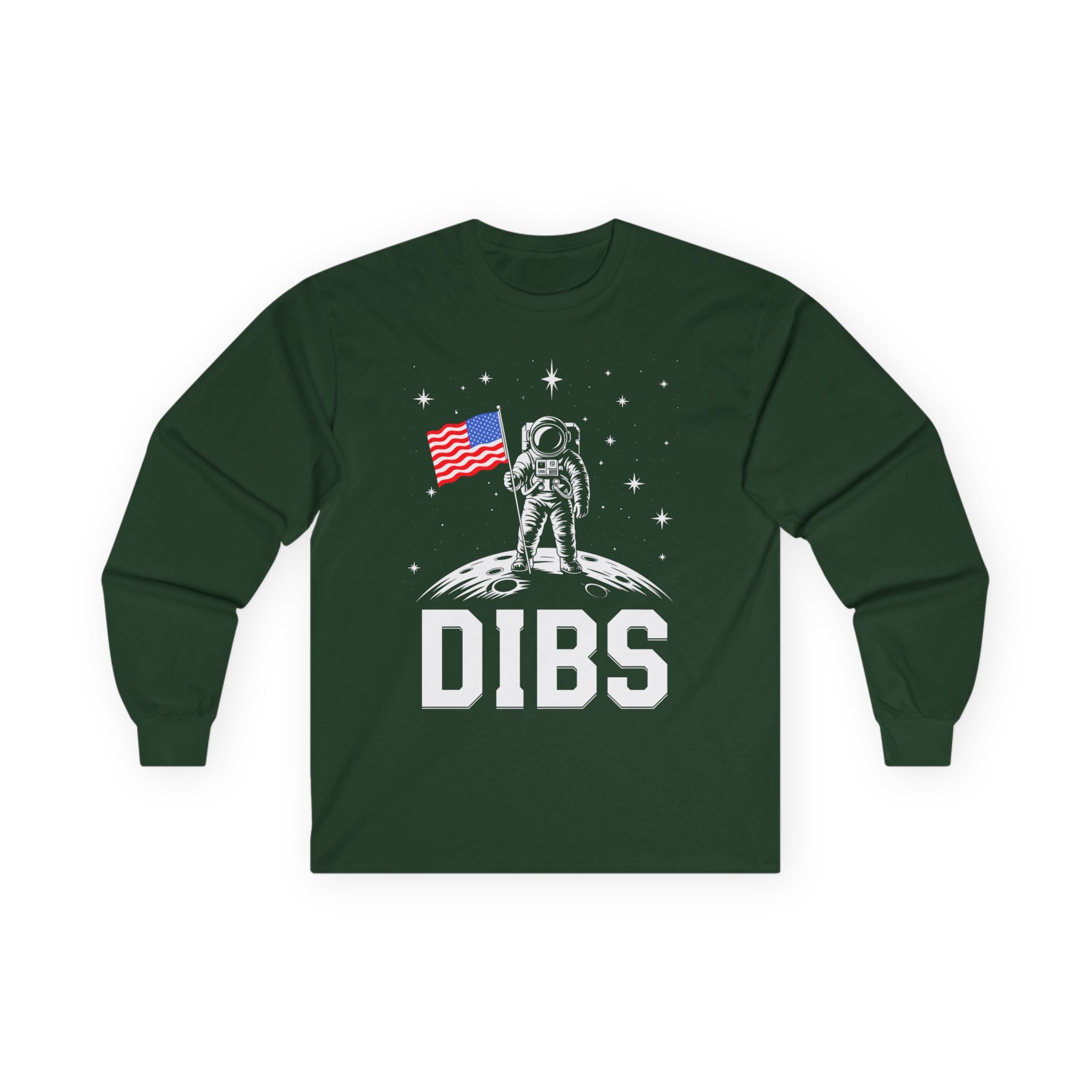 DIBS on the Moon Cotton Long Sleeve Tee