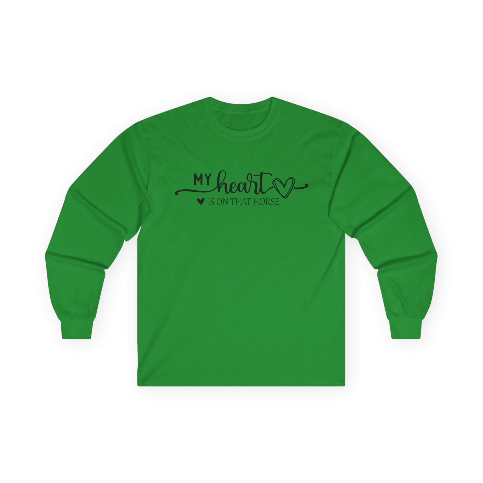 Heart on Horse Cotton Long Sleeve Tee