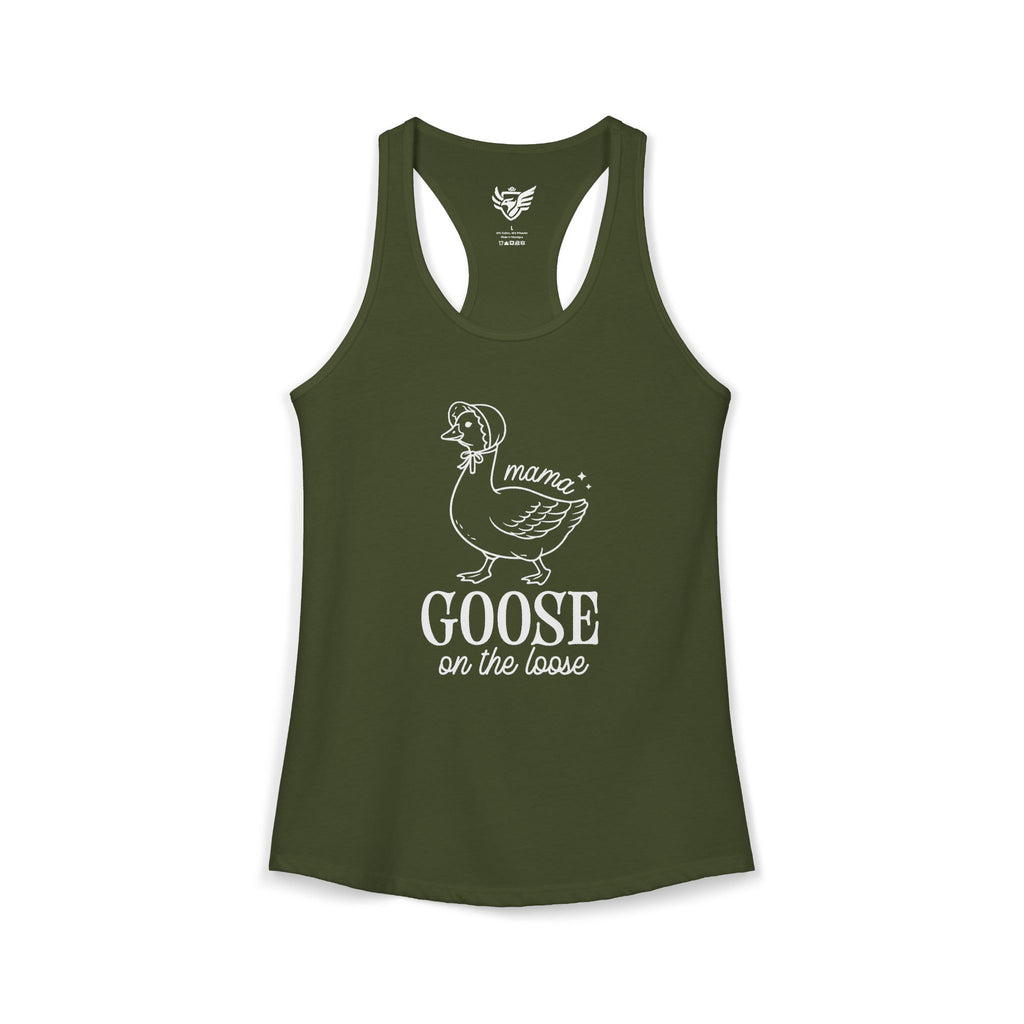 Mama Goose on the Loose Ideal Racerback Tank