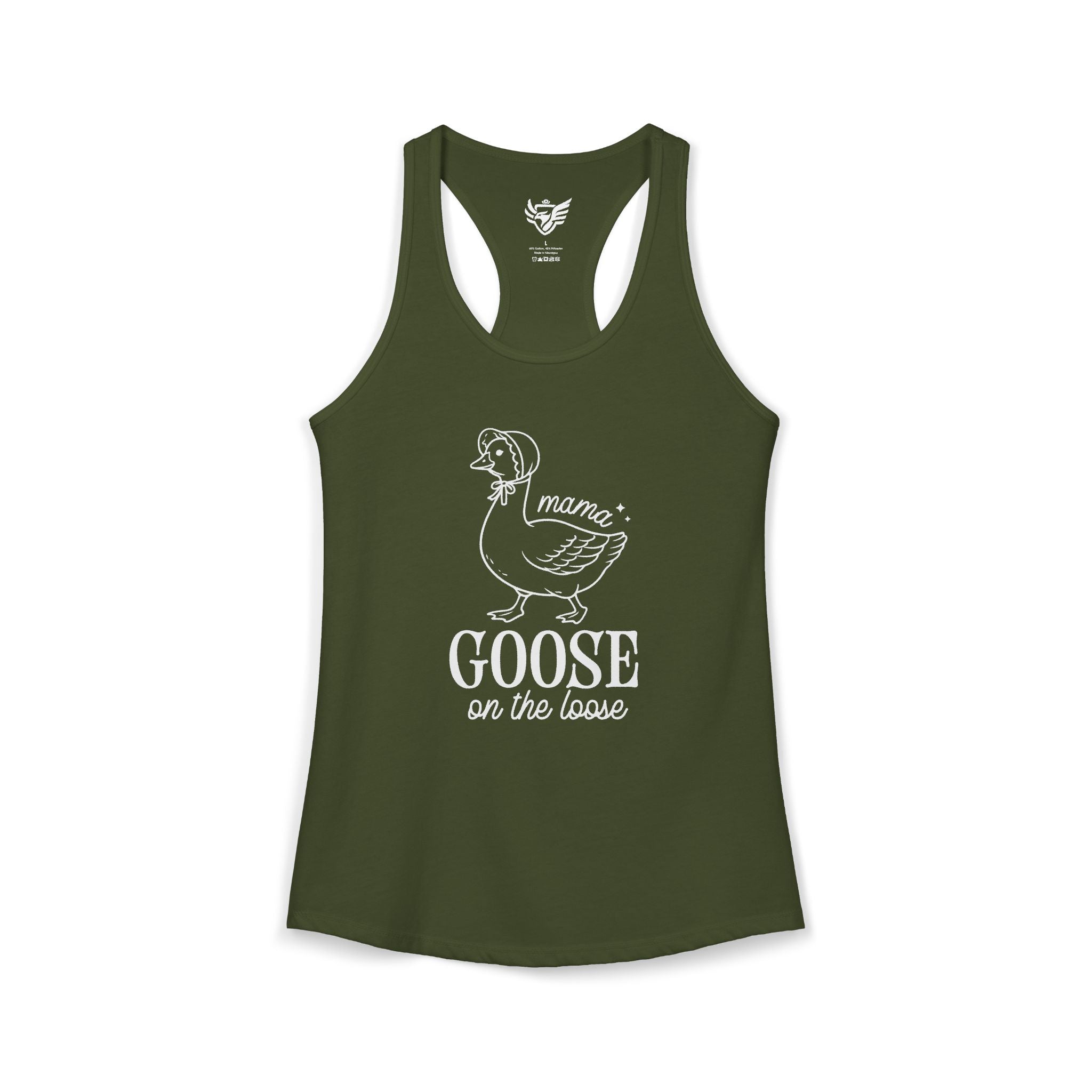 Mama Goose on the Loose Ideal Racerback Tank